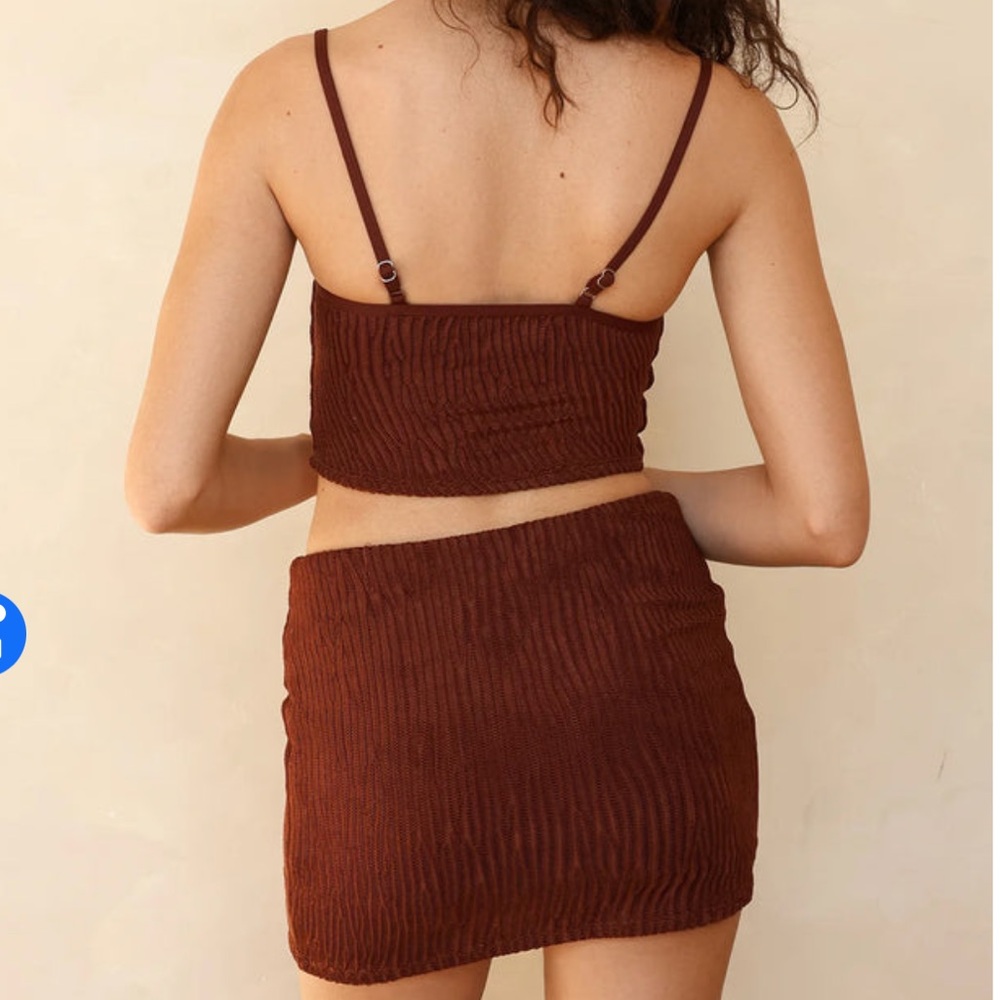 Dippin’ Daisy soleil skirt set - Mocha Crinkle - Picture 3 of 4